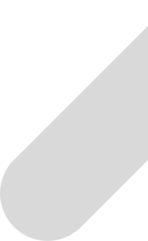 Angled grey curved rectangle