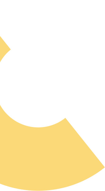 Angled yellow half circle